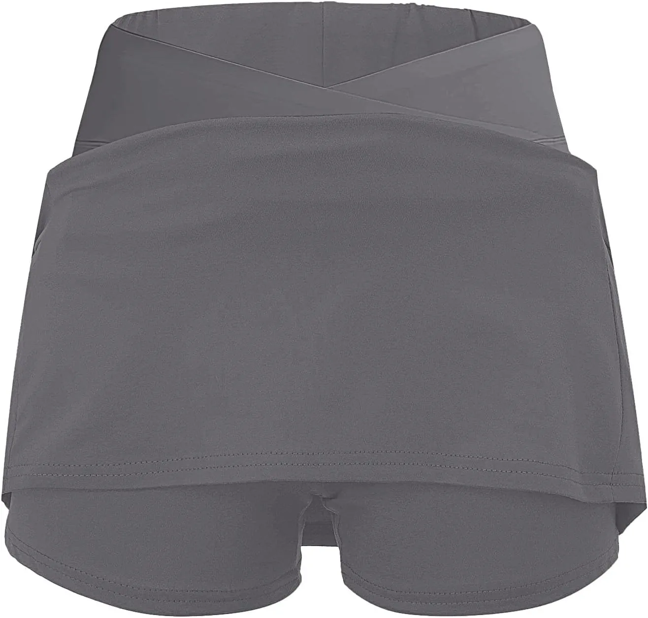 Women's Boho Skirts 2025 Summer Athletic Loose Trendy Drawstring Solid Color Yoga Fitness Tennis Skirt, S-5XL