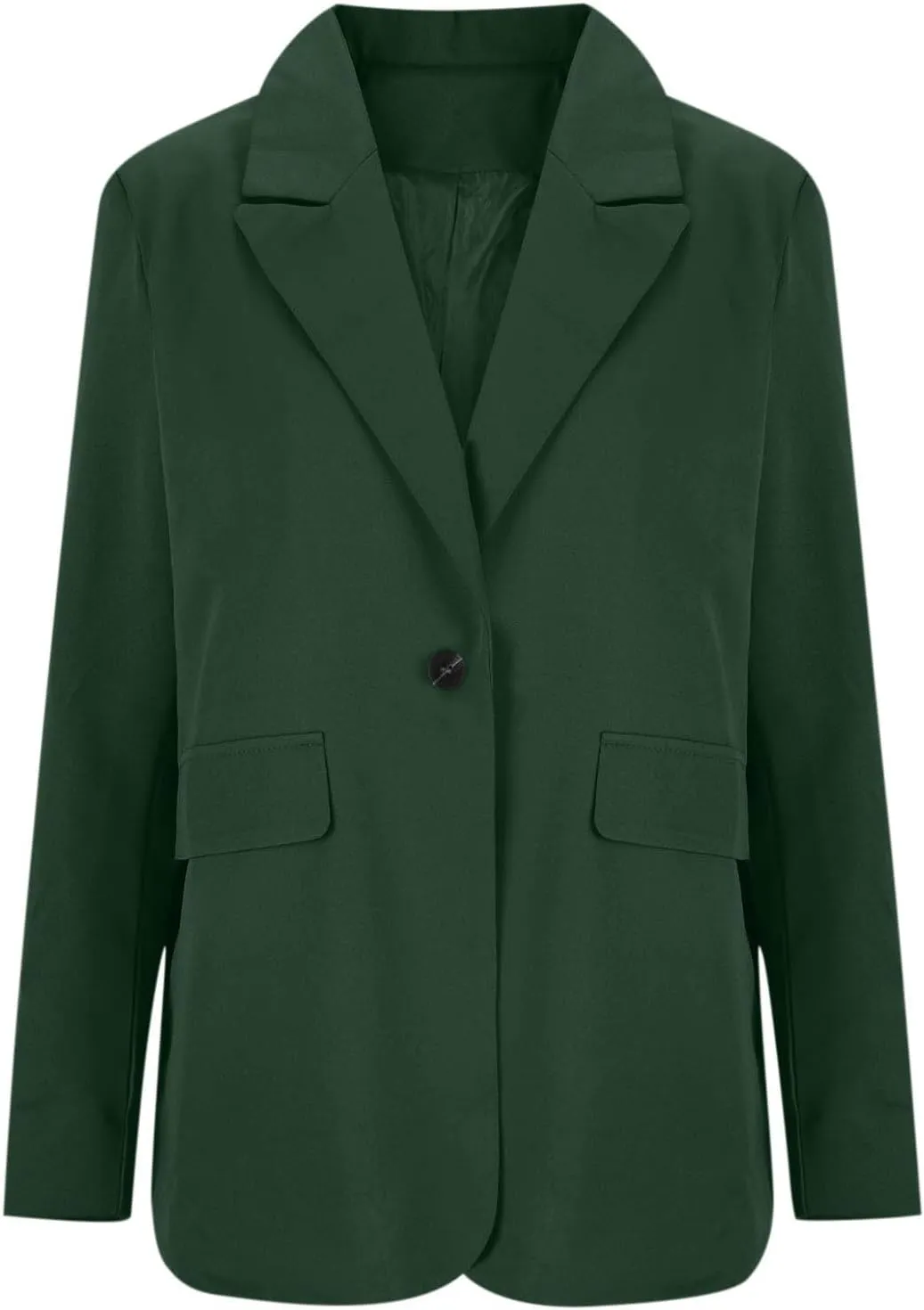 Womens Business Casual Blazer Spring Cardigan Lapel Button Down Solid Suit Jacket with Lined Office Work Clothes 2025