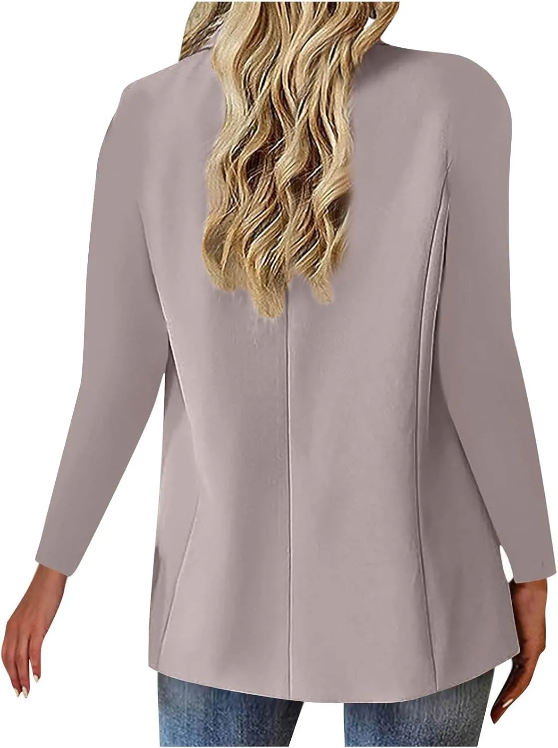 Womens Business Casual Blazer Spring Cardigan Lapel Button Down Solid Suit Jacket with Lined Office Work Clothes 2025