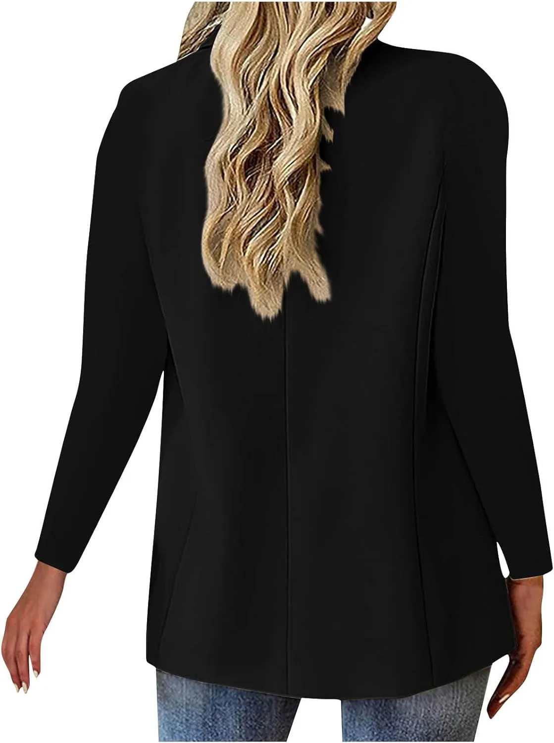 Womens Business Casual Blazer Spring Cardigan Lapel Button Down Solid Suit Jacket with Lined Office Work Clothes 2025