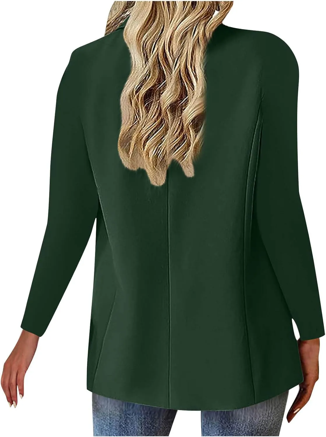 Womens Business Casual Blazer Spring Cardigan Lapel Button Down Solid Suit Jacket with Lined Office Work Clothes 2025