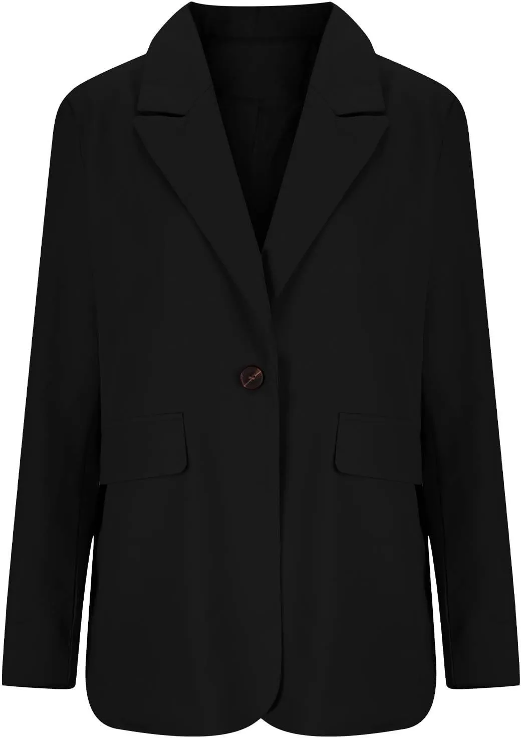 Womens Business Casual Blazer Spring Cardigan Lapel Button Down Solid Suit Jacket with Lined Office Work Clothes 2025