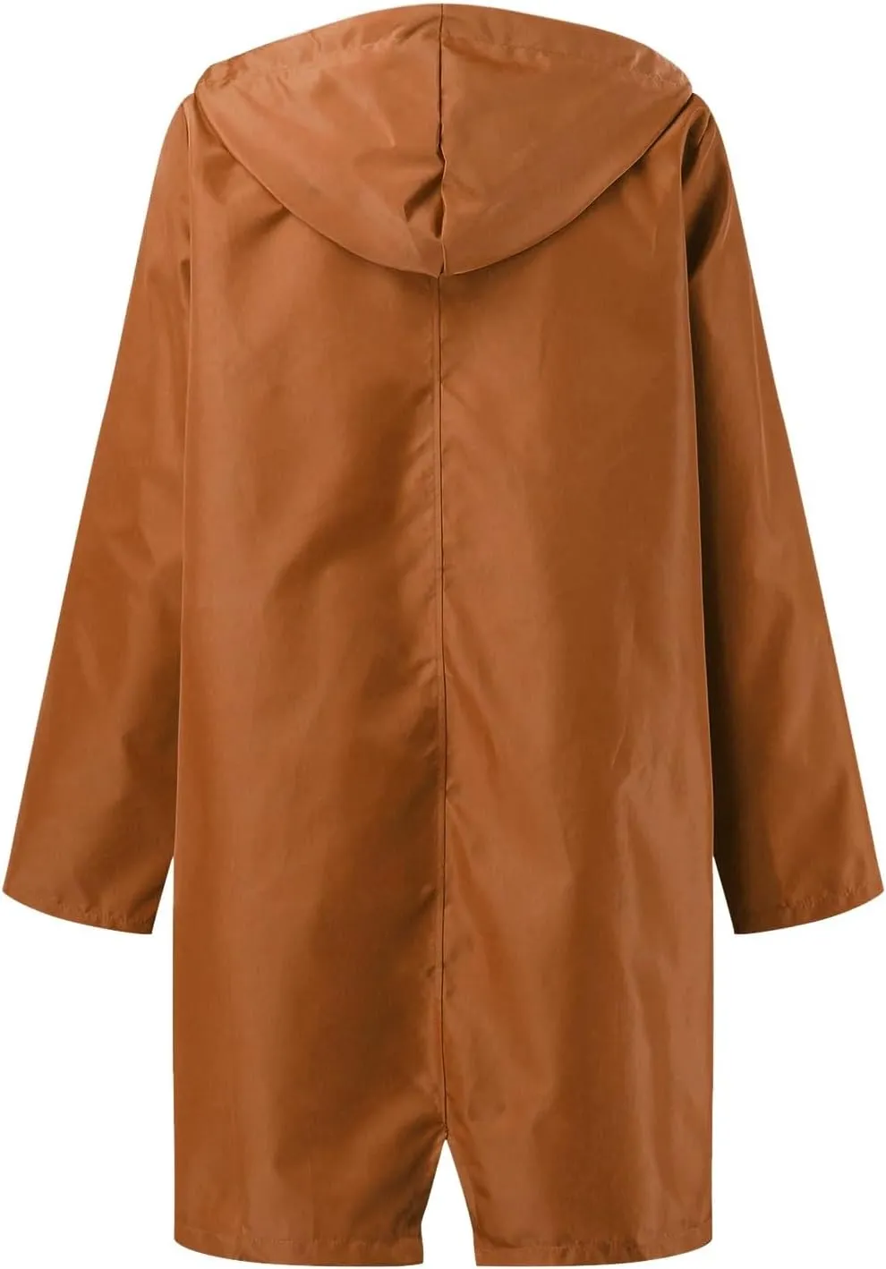 Women's Double-breasted Notch Lapel Peacoat Long Sleeve Wool Blend Coat Mid-Length Thicken Warm Outwear