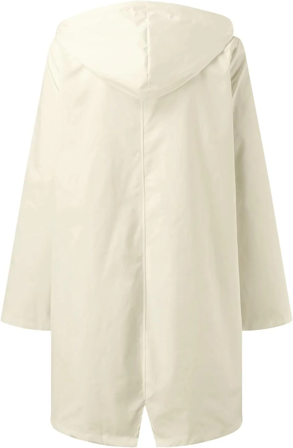 Women's Double-breasted Notch Lapel Peacoat Long Sleeve Wool Blend Coat Mid-Length Thicken Warm Outwear