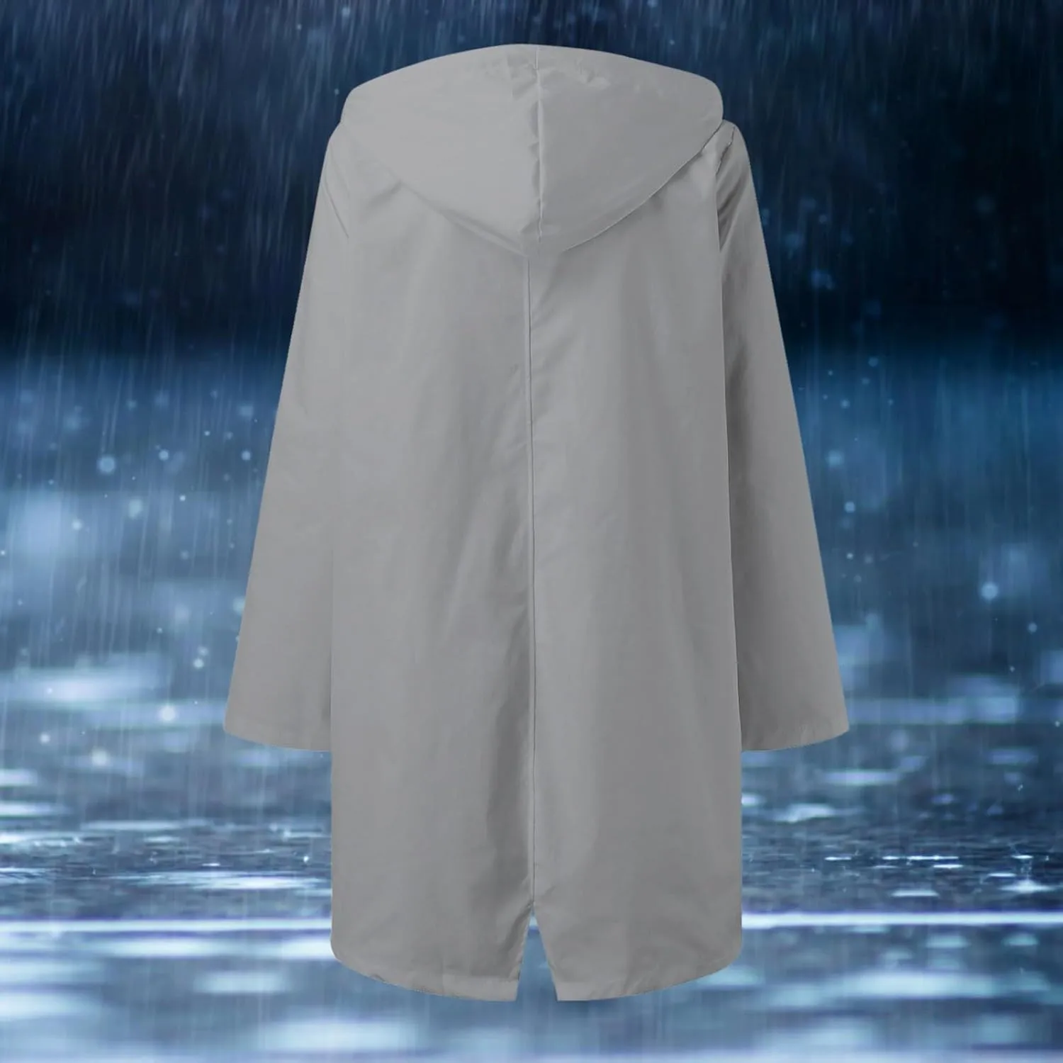 Women's Double-breasted Notch Lapel Peacoat Long Sleeve Wool Blend Coat Mid-Length Thicken Warm Outwear