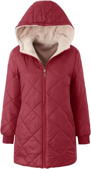 Womens Fleece Coat Jackets for Women With Hood Women Jacket Winter Coat 2023 Casual Trendy Long Sleeve Fuzzy Fleece Outfits