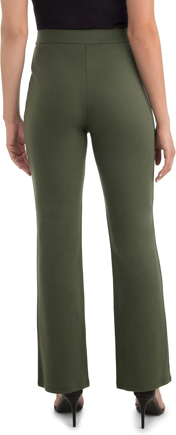 Women's High Waisted Pleated Fit and Flare Pants