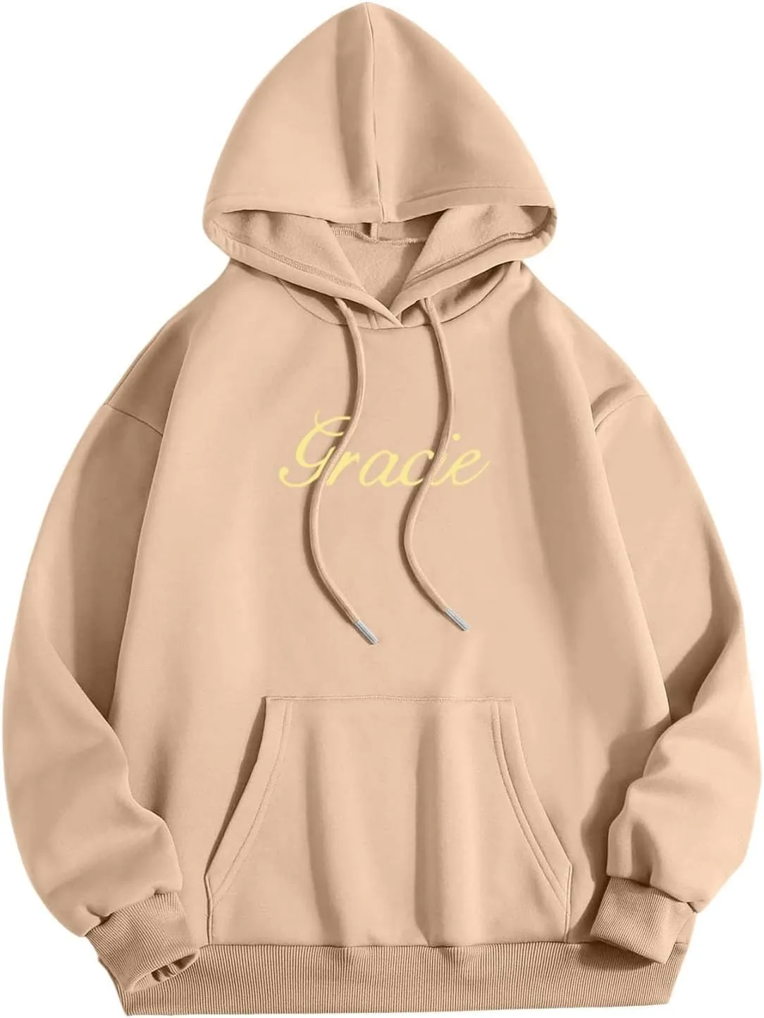 Womens I Love You I'm Sorry Letter Printed Front Back Fall Winter Hoodies Unisex Long Sleeve Hooded Sweatshirts