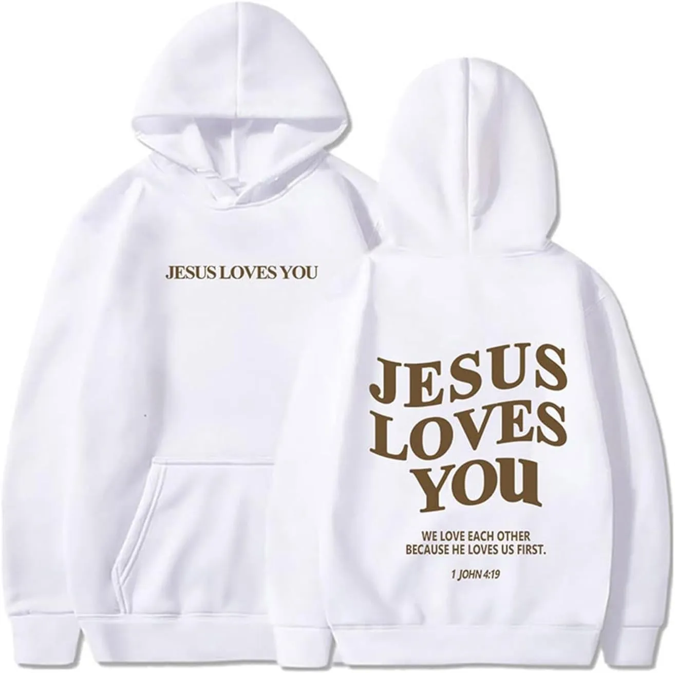 Womens Oversized Print Hoodies Preppy Long Sleeved Graphic Drawstring Sweatshirts Loose Casual Outfit Tops with Pocket