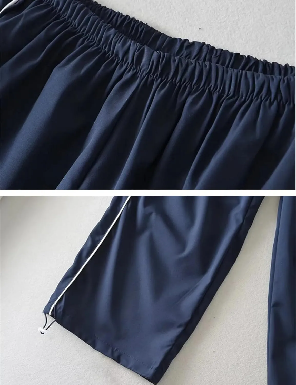 Womens Parachute Pants Y2k Baggy Wide Leg Track Pants Elastic Waist Jogger Sweatpants Hiking Pants Trousers ﻿