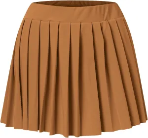 Women's SkirtsWomen's Pleated Mini Skirts Sexy Club High Wiast Stretchy Tennis Skater Midi Skirts for Women High