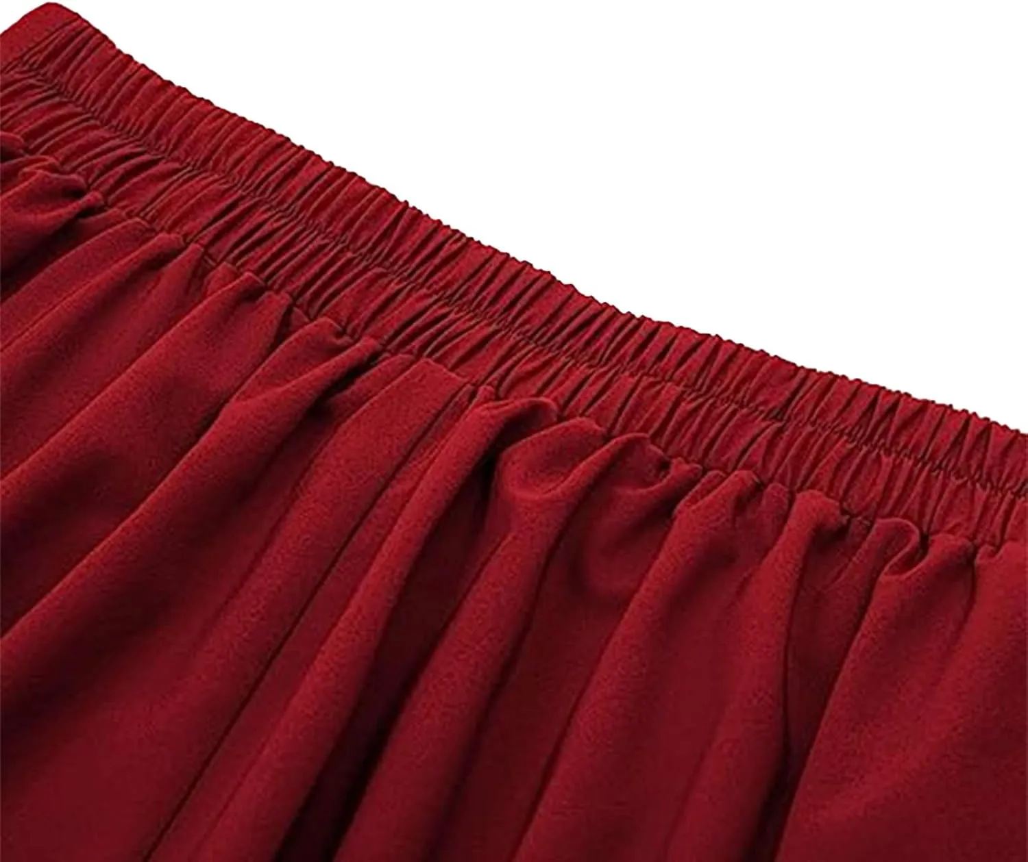 Women's Vintage Pleated Midi Skirt High Waist Button Front 50S 60S Flared A-Line Swing Flowy Skirt with Pockets