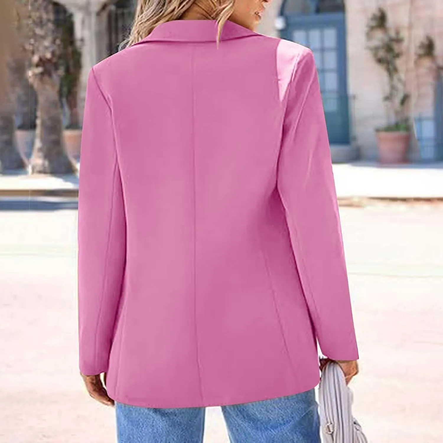 Xiaojmake 2025 Business Blazers for Women Trendy Casual Long Sleeve Open Front Cardigan Coat Work Suit Spring Dress Jackets