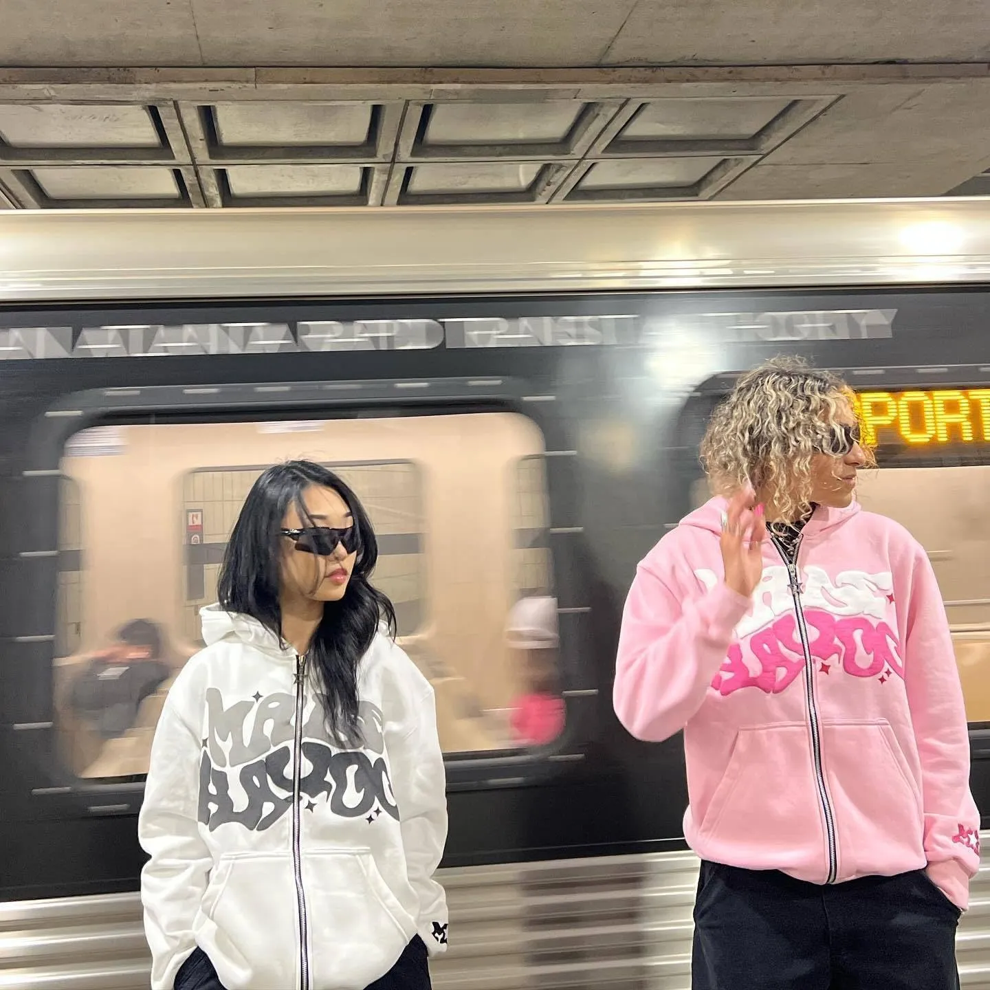 Y2k Hoodies Puff Print Hoodie Grunge Graphic Zip Up Hoodies Y2k Jacket Hip Hop Streetwear Aesthetic Sweatshirts