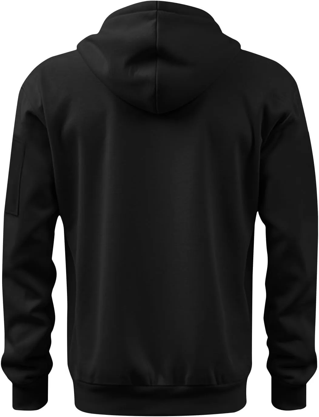 ZEFOTIM Zip Up Hoodies for Men Solid Hoodie Big and Tall Funny Outdoor Long Sleeve Drawstring Hoodies with Pocket
