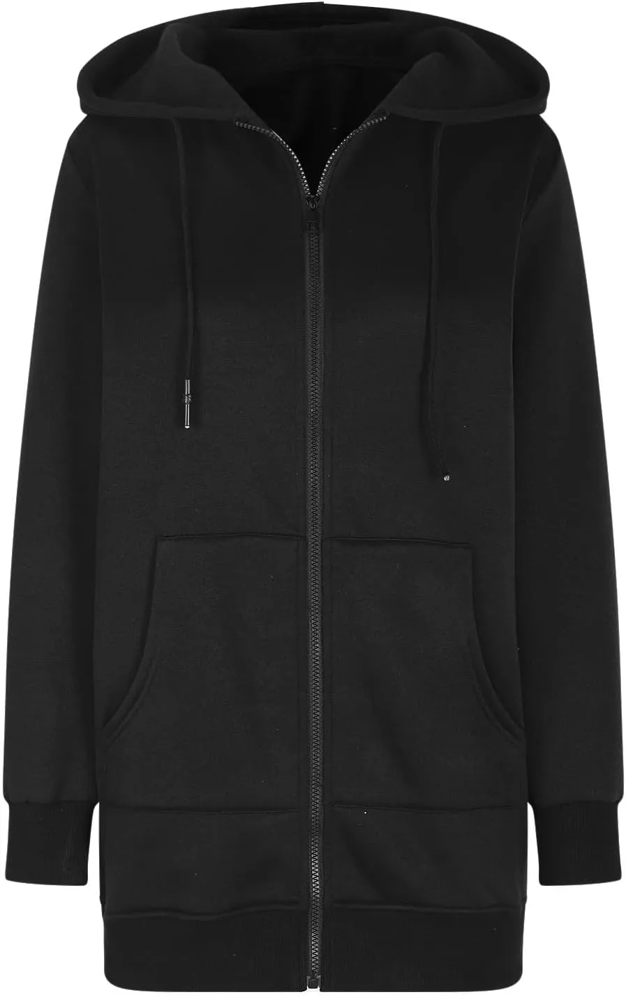 Zip Up Sweatshirt Women Long Sleeve Drawstring Pullover Hoodies With Pockets Cardigan Shirts Fall Fashion Outfits