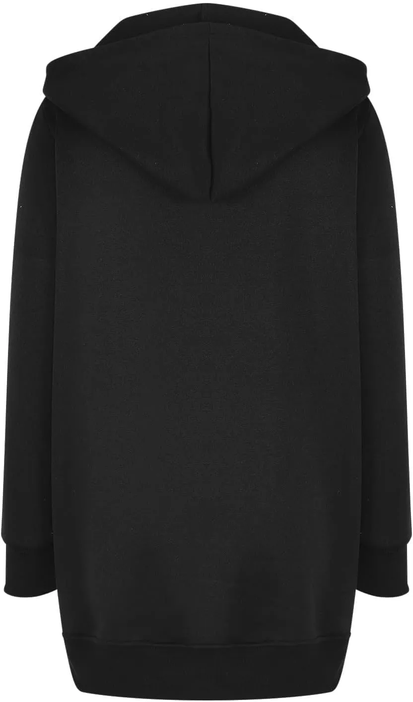 Zip Up Sweatshirt Women Long Sleeve Drawstring Pullover Hoodies With Pockets Cardigan Shirts Fall Fashion Outfits