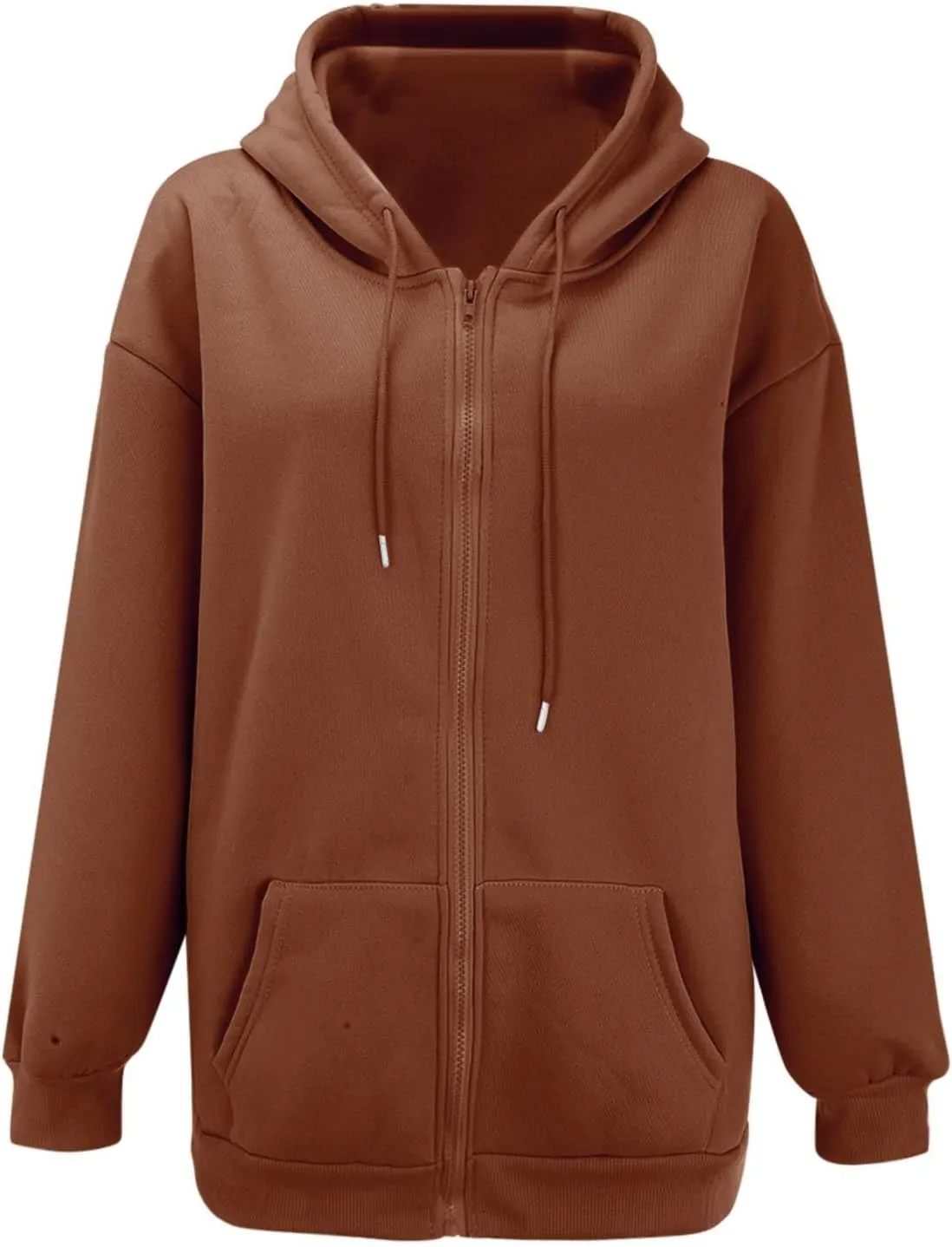 Zipper Hoodies for Women Trendy Long Sleeve Sweatshirts Fall Outfits Plus Size Hoodies Casual Winter Jackets Clothes